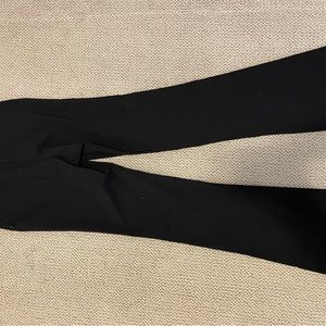 Black slim flared pant
